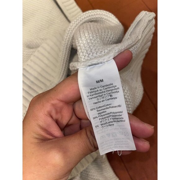 J.Crew Womens Medium White Cotton Blend Crewneck Sweater - Picture 8 of 8